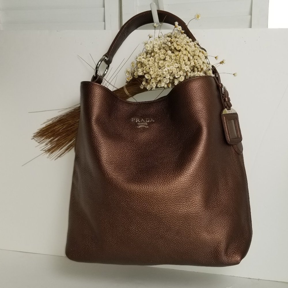 Prada Patent Leather Ombré Bag - Picture 5 of 14